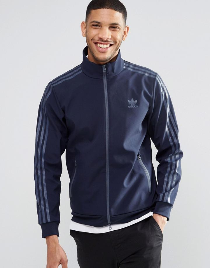 Adidas Originals Adicolour Deluxe Track Jacket Az1452 - Blue