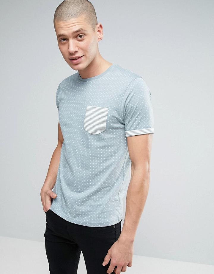 Brave Soul Spot Contract T-shirt - Green