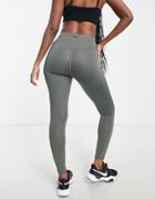 Asos 4505 Hourglass 7/8 Legging With Deep Wrap Waistband-green