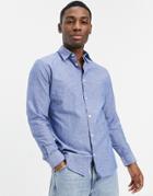 Selected Homme Linen Shirt In Light Blue-blues