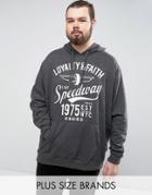 Loyalty And Faith Plus Hoodie - Gray