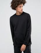 Weekday Radical Sweatshirt Longline - Black