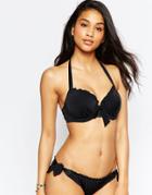 Pour Moi Splash Padded Underwired Bikini Top - Black
