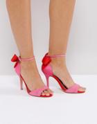 Miss Kg Gianna Hot Pink Heeled Sandals - Pink
