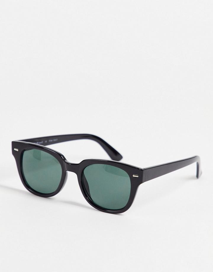 Aj Morgan Tono Sama Square Lens Sunglasses-black