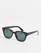 Aj Morgan Tono Sama Square Lens Sunglasses-black