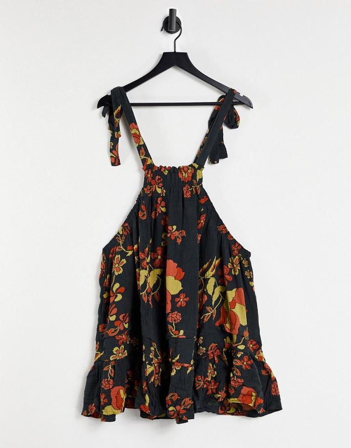 Free People Fleur Volume Printed Tunic In Summer Floral-multi