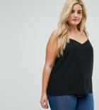 Asos Curve Swing Cami With Double Layer - Black