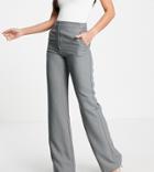 Asos Design Tall Ultimate Straight Leg Pant In Charcoal-grey
