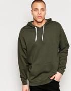 Asos Oversized Hoodie In Khaki - Forest Nights