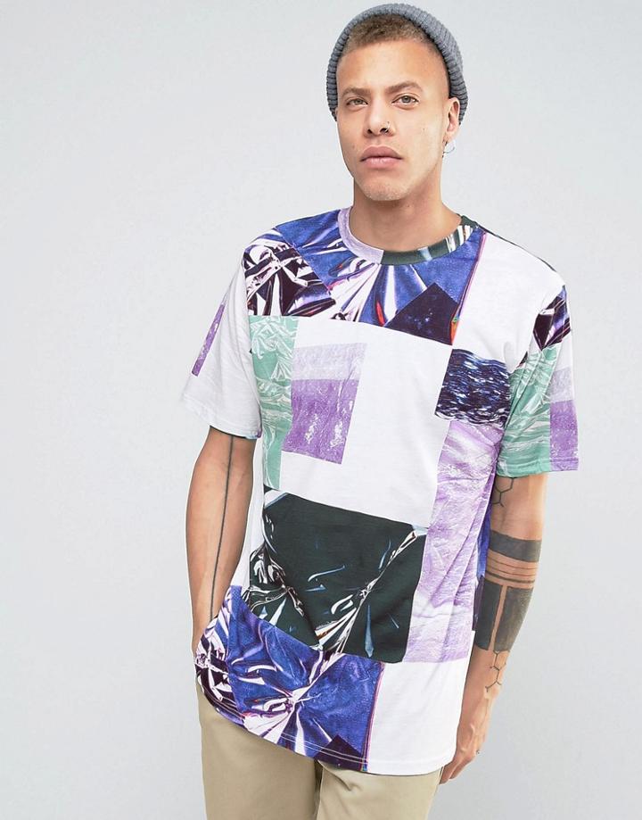 Weekday Frank Printed T-shirt - White