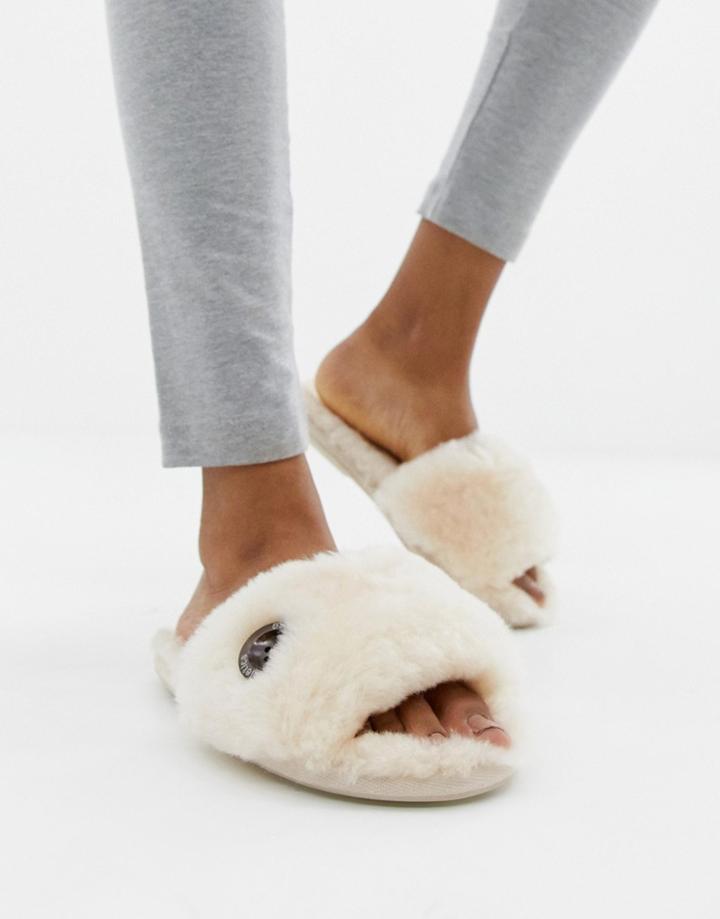 Bedroom Athletics Gemma Sheepskin Slider Slipper - Beige