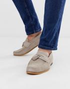 River Island Loafer With Tassel In Gray