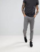 Farah Drake Twill Slim Fit Pants In Mid Gray - Gray