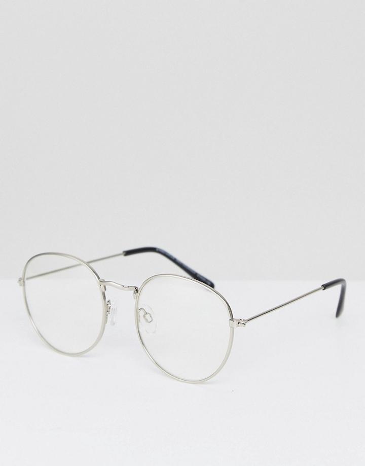 Stradivarius Glasses With Silver Lens - Silver