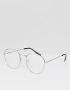 Stradivarius Glasses With Silver Lens - Silver