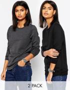 Asos The Ultimate Boyfriend Sweat - 2 Pack Save 10%
