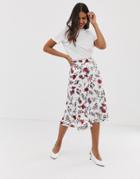 Vila Floral Skirt - Multi