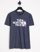 The North Face Ic Geo Half Dome Tri-blend T-shirt In Navy