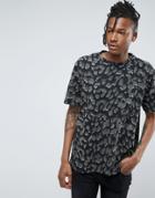 Allsaints T-shirt With Leopard Print - Black