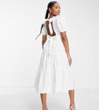Influence Petite Midi Tea Dress In White