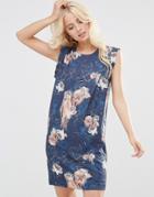 Y.a.s Smuge Floral Print Shift Dress - Edgecliff Aop