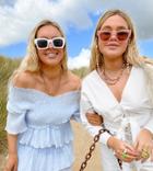 Labelrail X Olivia & Alice Coordinating Bardot Top With Shirring-blues