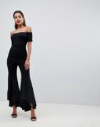 Ax Paris Bardot Jumpsuit - Black
