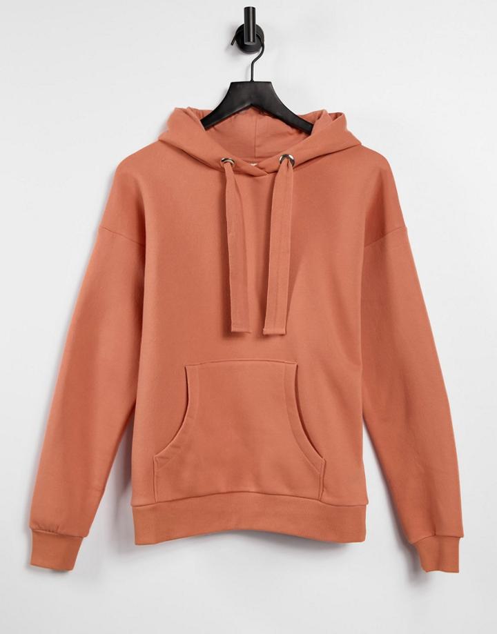 Chelsea Peers Lounge Hoodie In Rust-brown