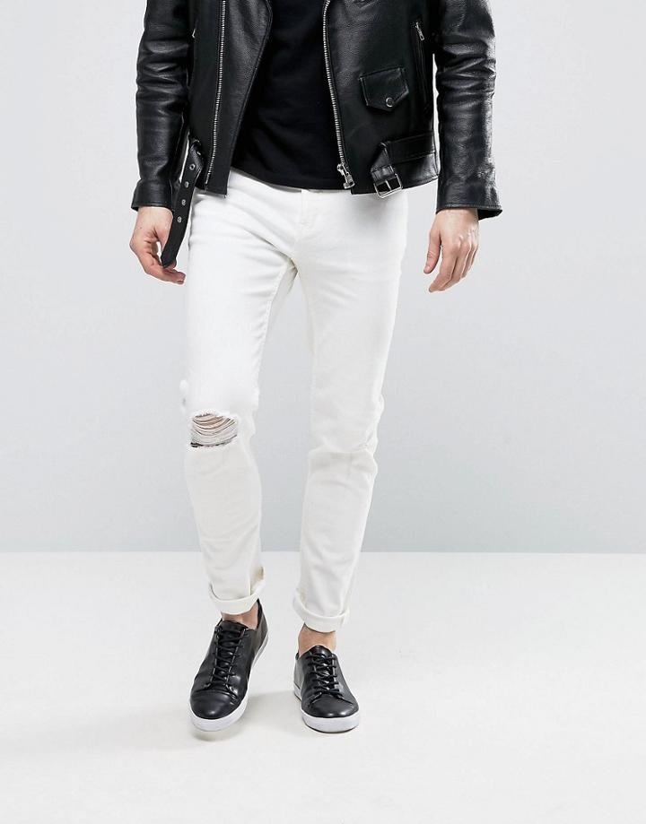 Cheap Monday Sonic Jean Summer White - White
