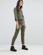 Noisy May Utility Jumpsuit - Green