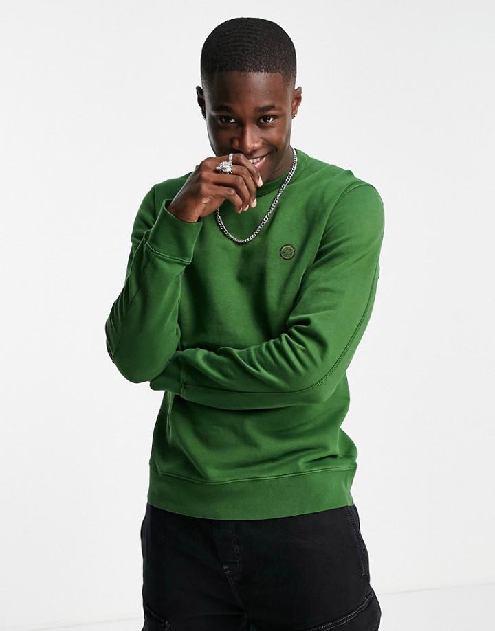 Pretty Green Waterfall Organic Cotton Sweat In Green