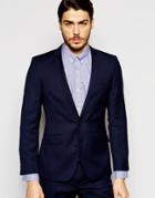 Ben Sherman Plain Suit Jacket - Navy