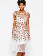 Body Frock Wedding Embroidered Rose Dress