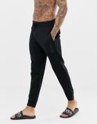 Boss Bodywear Logo Cuffed Sweatpants - Black