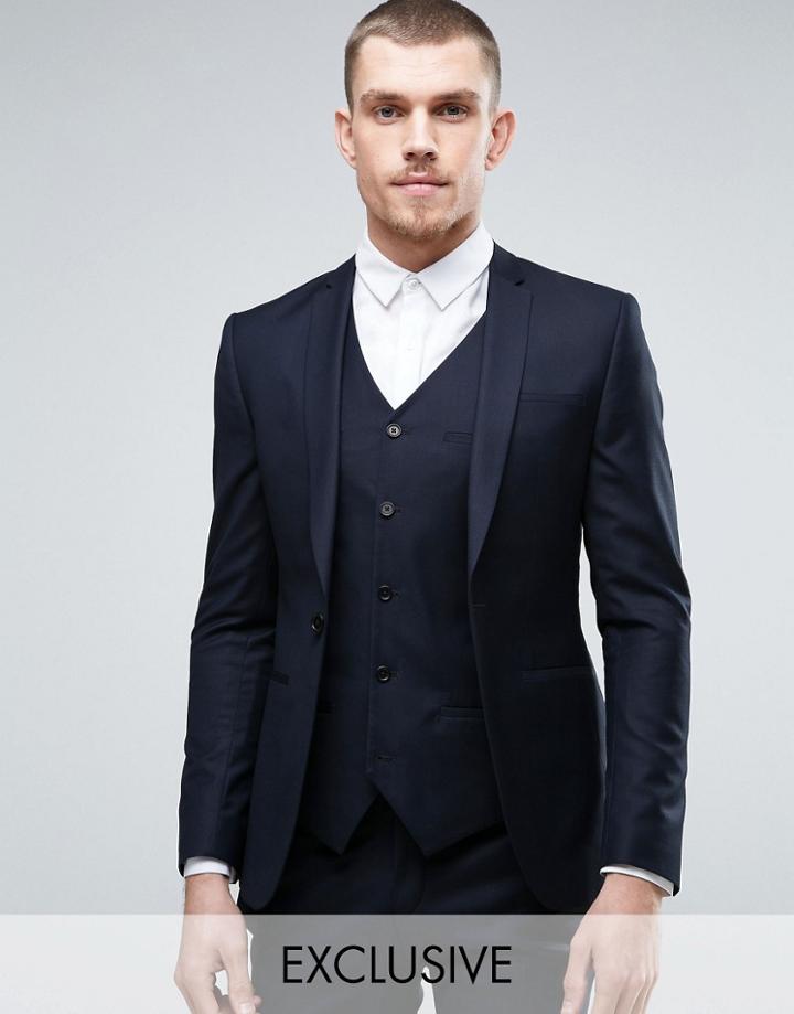 Noak Super Skinny Suit Jacket - Navy