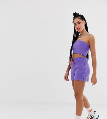 Collusion Towelling Shorts - Purple