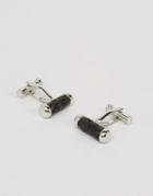 Ted Baker Leather Rope Cufflinks - Black
