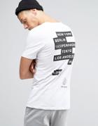 Jack & Jones T-shirt With Front And Back Print - Black