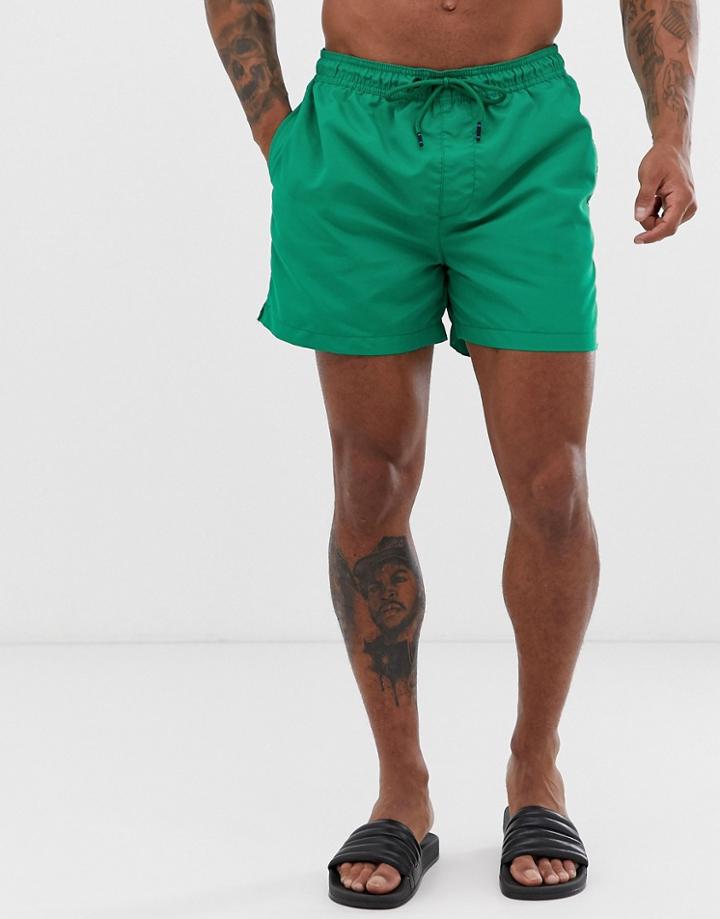 Jack & Jones Intelligence Swim Shorts With Drawstring - Green