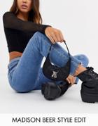Asos Design Micro 90s Bag With Hardware Detail - Black