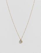 Pieces Rilli Gem Drop Necklace - Gold