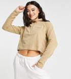 Columbia Glacial Cropped Fleece In Beige Exclusive At Asos-neutral