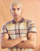 Asos Design Polo T-shirt In Checked Fabric-multi