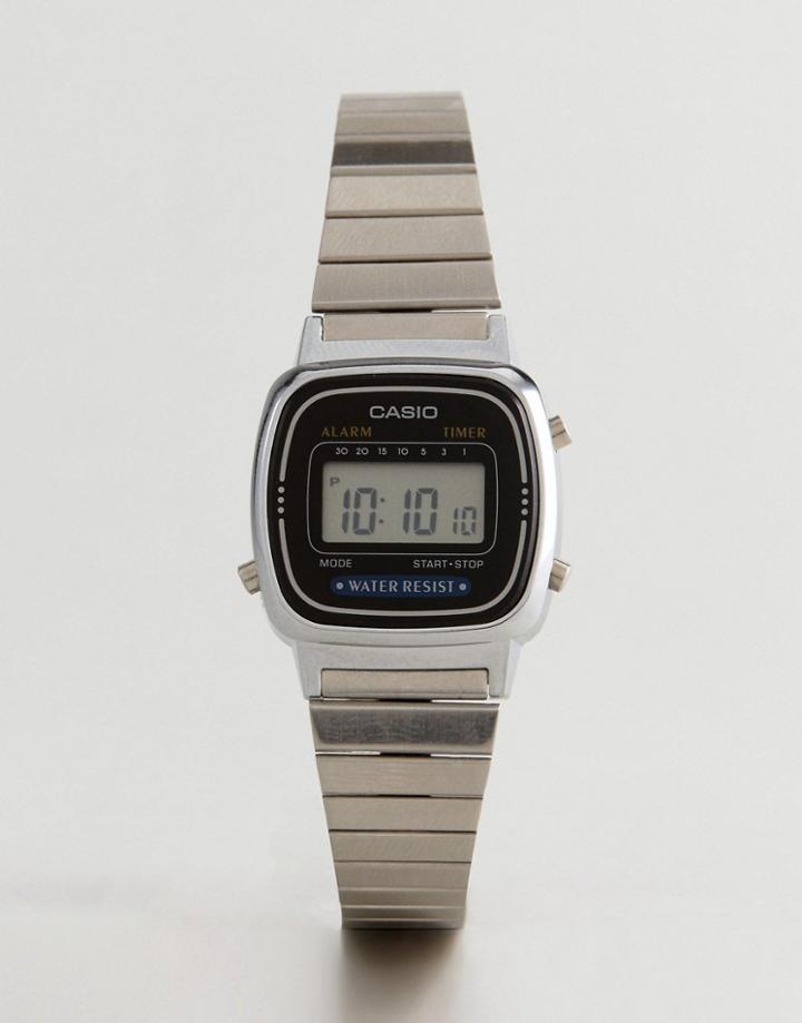 Casio La670wea-1ef Digital Bracelet Watch In Silver - Silver
