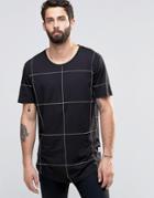 Only & Sons Check T-shirt - Black