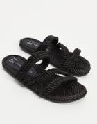 South Beach Rope Slides In Black