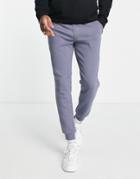 Jack & Jones Essentials Slim Sweatpants In Blue-neutral