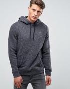 Hollister Icon Logo Overhead Hoodie Regular Fit In Charcoal Marl - Black