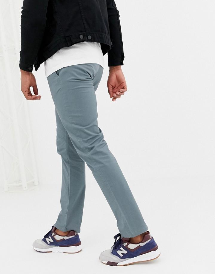 Celio Straight Fit Chino In Green - Green